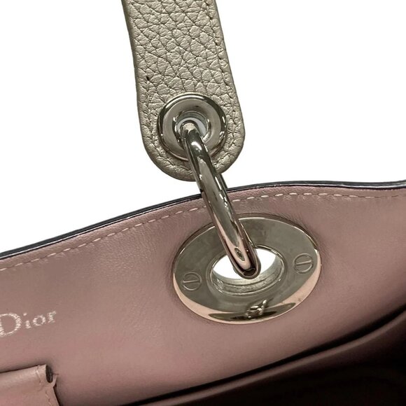 Auth DIOR/ChristianDior Diorissimo M0902PTUZ Champagne Gold Leather - Tote Bag - Picture 9 of 16